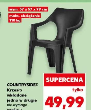 Krzesło wkładane jedno w drugie nie wymaga montażu