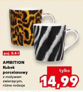 Kubek porcelanowy z motywem zwierzęcym, różne rodzaje