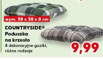 Poduszka na krzesło 4 dekoracyjne guziki, różne rodzaje