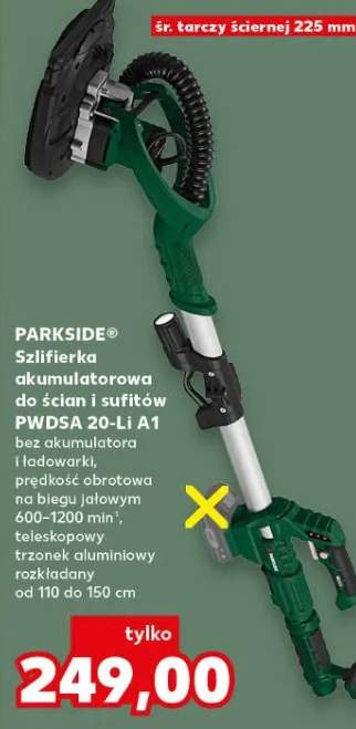 Szlifierka akumulatorowa do ścian i sufitów PWDSA 20-Li A1