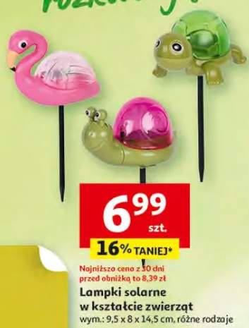 Lampki solarne w kształcie zwierząt