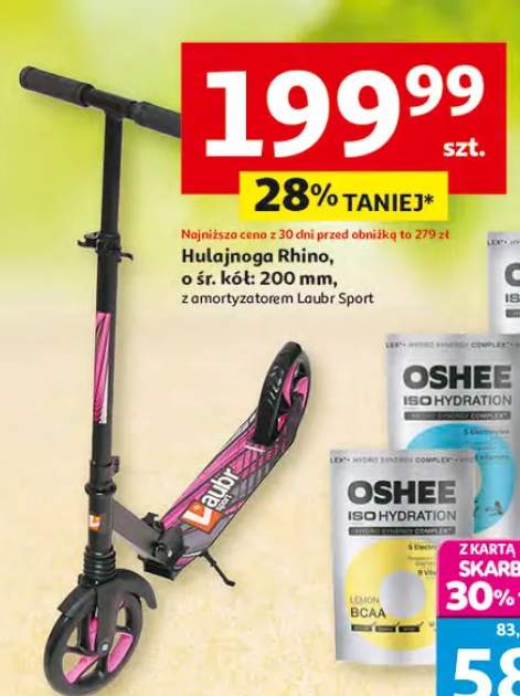 Hulajnoga Rhino, o śr. kół 200 mm, z amortyzatorem Laubr Sport