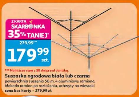 Suszarka ogrodowa biała lub czarna