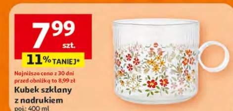 Kubek szklany z nadrukiem