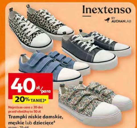 Trampki niskie damskie, męskie lub dziecięce