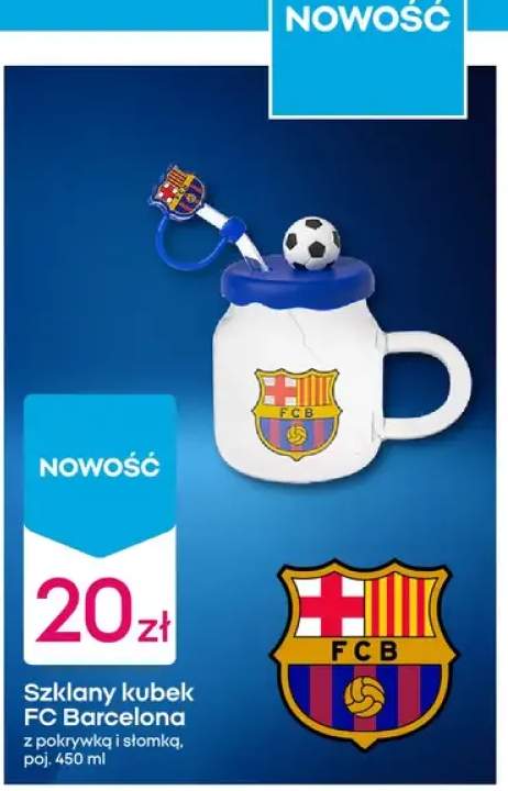 Szklany kubek z pokrywką i słomką 450 ml