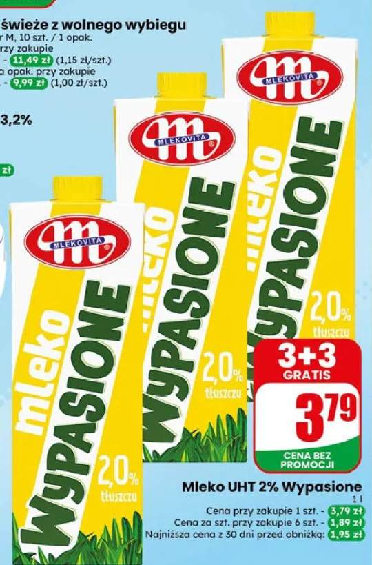 Mleko UHT 2% wypasione