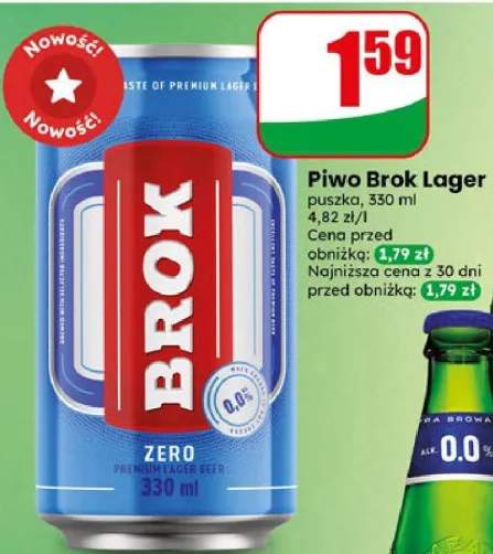 Piwo Brok Lager puszka