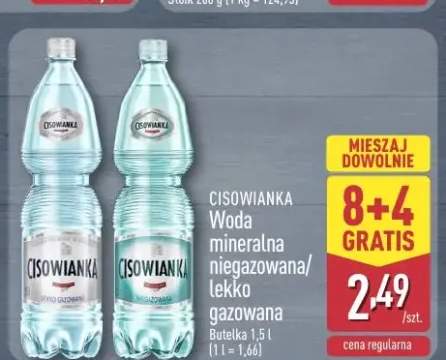 Woda mineralna niegazowana/lekko gazowana