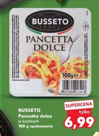 Pancetta dolce w kostkach