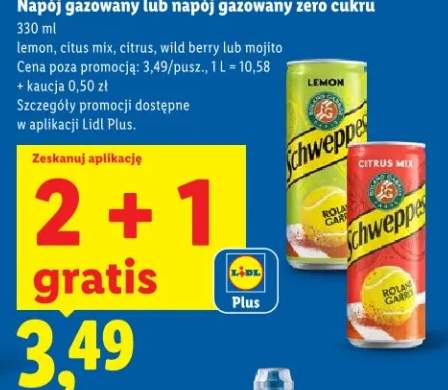Napój gazowany citrus mix Schweppes