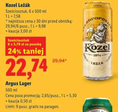 Piwo Argus Lager