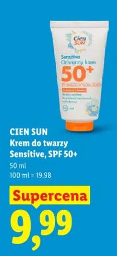 Krem do twarzy Sensitive, SPF 50+