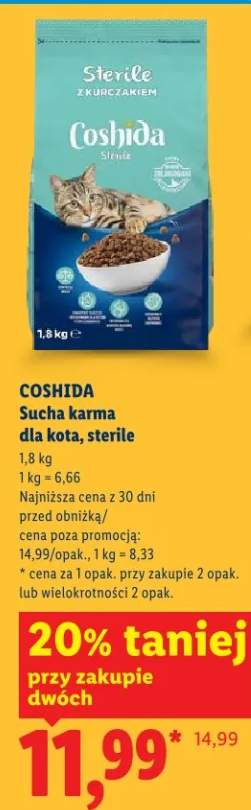 Sucha karma dla kota, sterile