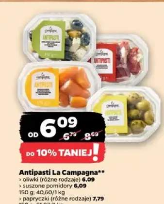 Antipasti La Campagna oliwki, suszone pomidory, papryczki