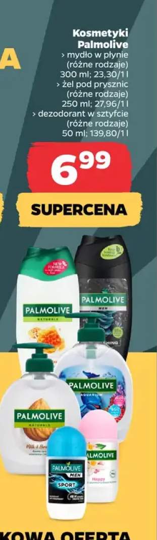 Kosmetyki Palmolive mydło w płynie, żel pod prysznic, dezodorant w sztyfcie