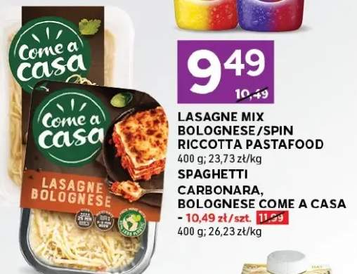 Lasagne mix bolognese/spin riccotta pastafood
