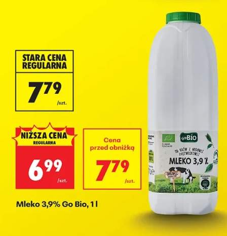 Mleko 3,9% Go Bio