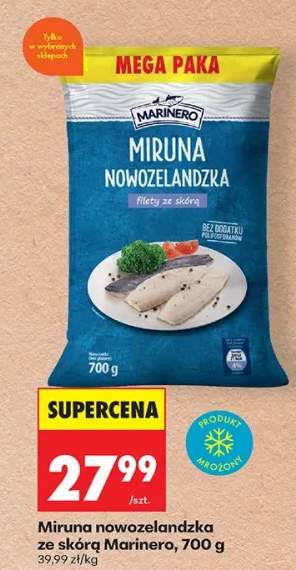 Miruna nowozelandzka ze skórą filety