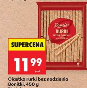 Ciastka rurki bez nadzienia