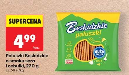Paluszki o smaku sera i cebulki