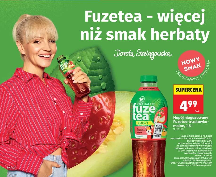 Napój niegazowany truskawka-melon