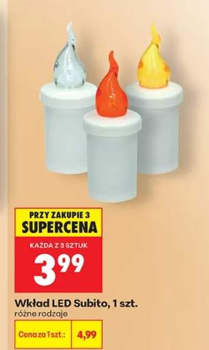 Wkład LED Subito różne rodzaje
