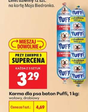 Karma dla psa baton wołowy