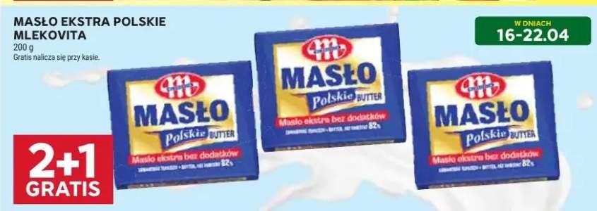 Masło ekstra polskie Mlekovita