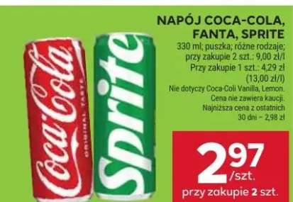 Napój Coca-Cola, Fanta, Sprite