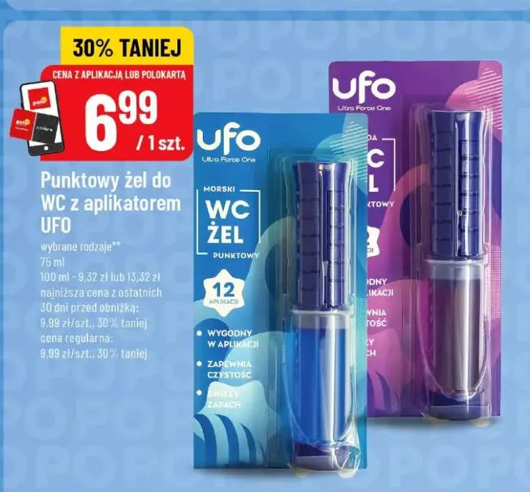 Punktowy żel do WC z aplikatorem Morski