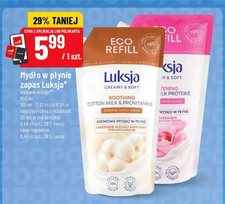 Mydło w płynie zapas Soothing Cotton Milk & Provitamin