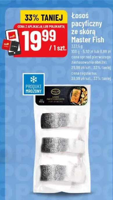 Łosoś pacyficzny ze skórą