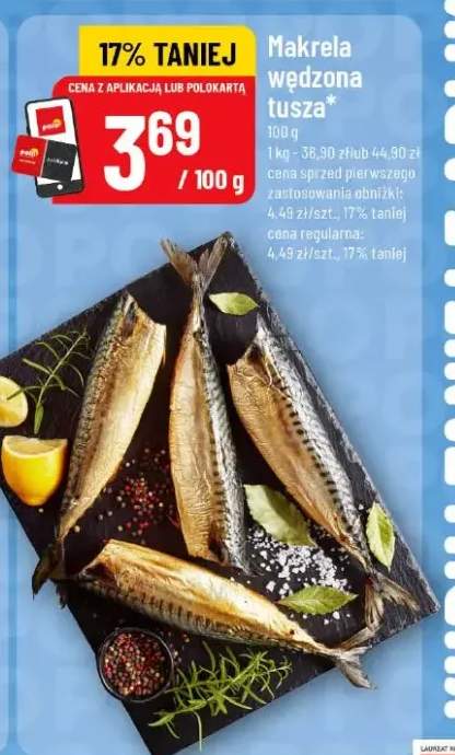 Makrela wędzona tusza