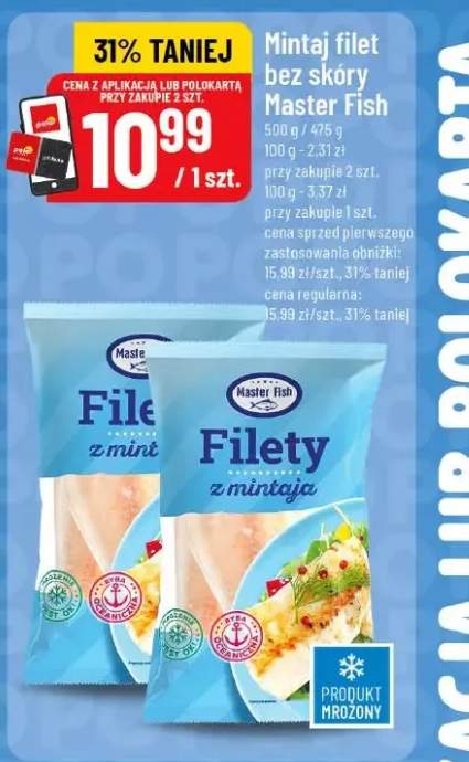 Mintaj filet bez skóry