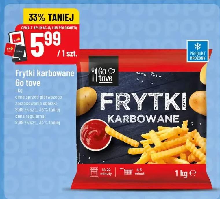 Frytki karbowane