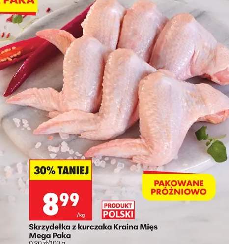 Skrzydełka z kurczaka pakowane próżniowo Mega Paka