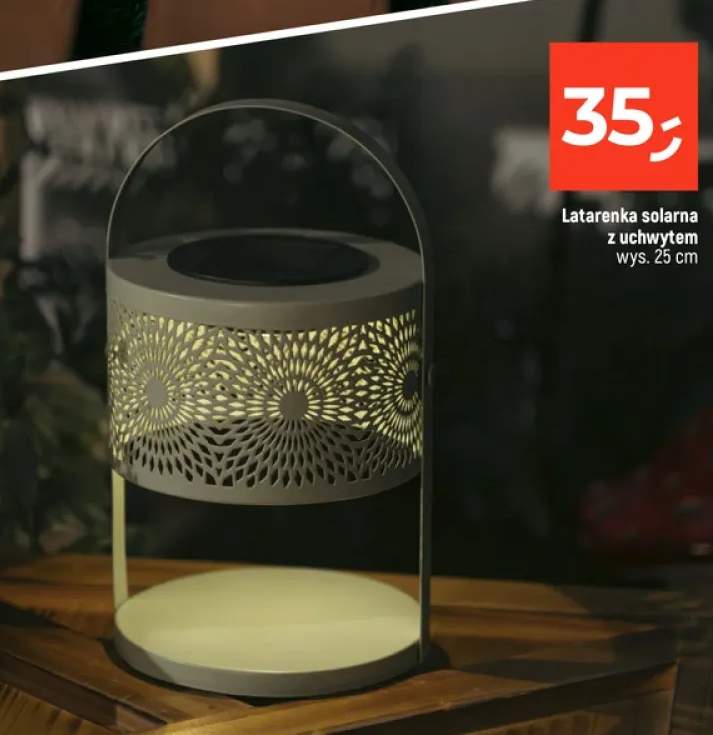 Latarenka solarna z uchwytem