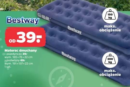 Materac dmuchany jednoosobowy