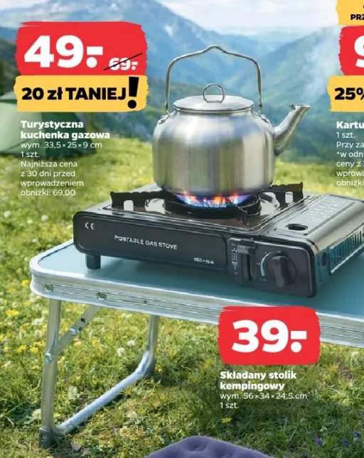 Turystyczna kuchenka gazowa