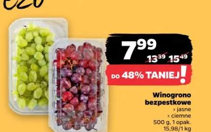 Winogrono bezpestkowe jasne