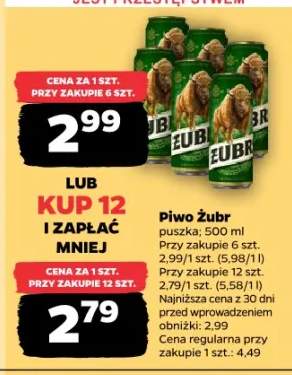 Piwo puszka Żubr