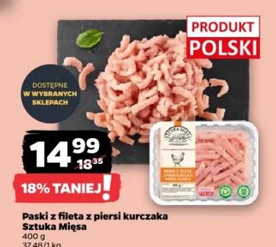 Paski z fileta z piersi kurczaka Sztuka Mięsa