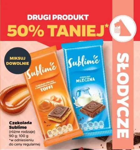 Czekolada (różne rodzaje) Toffi, Mleczna