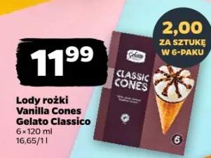 Lody rożki Vanilla Cones