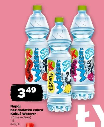 Napój bez dodatku cukru Kubuś Waterrr