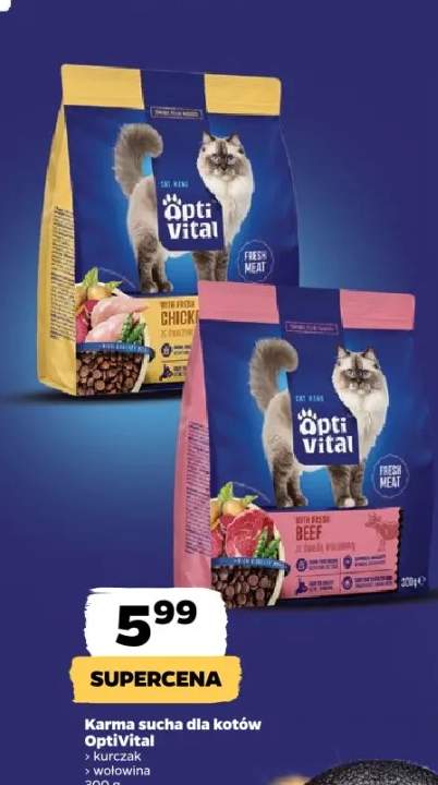 Karma sucha dla kotów wołowina