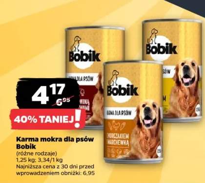 Karma mokra dla psów (różne rodzaje)