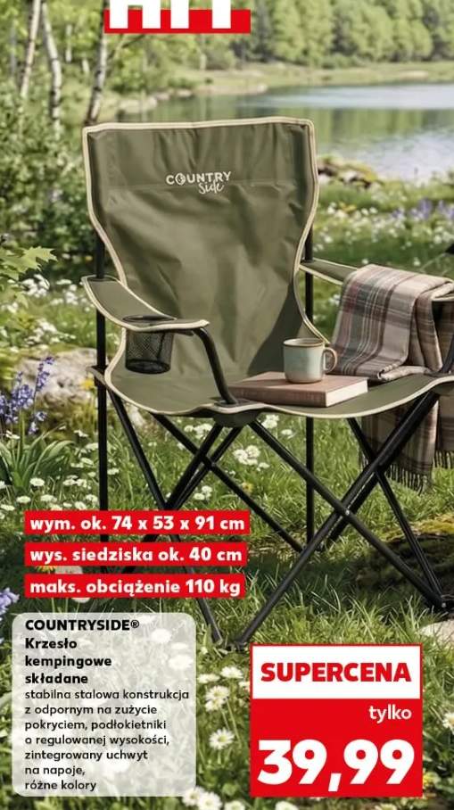 Krzesło kempingowe składane