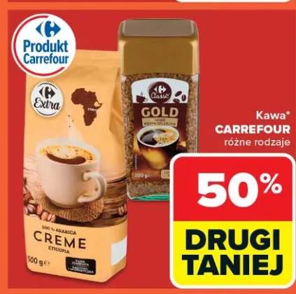 Kawa carrefour gold różne rodzaje